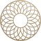 Ekena Millwork Cannes Wood Fretwork Pierced Ceiling Medallion, Birch, 28"OD x 9 5/8"ID x 1/4"T CMWP28X28X0250CNBI - alternate 1